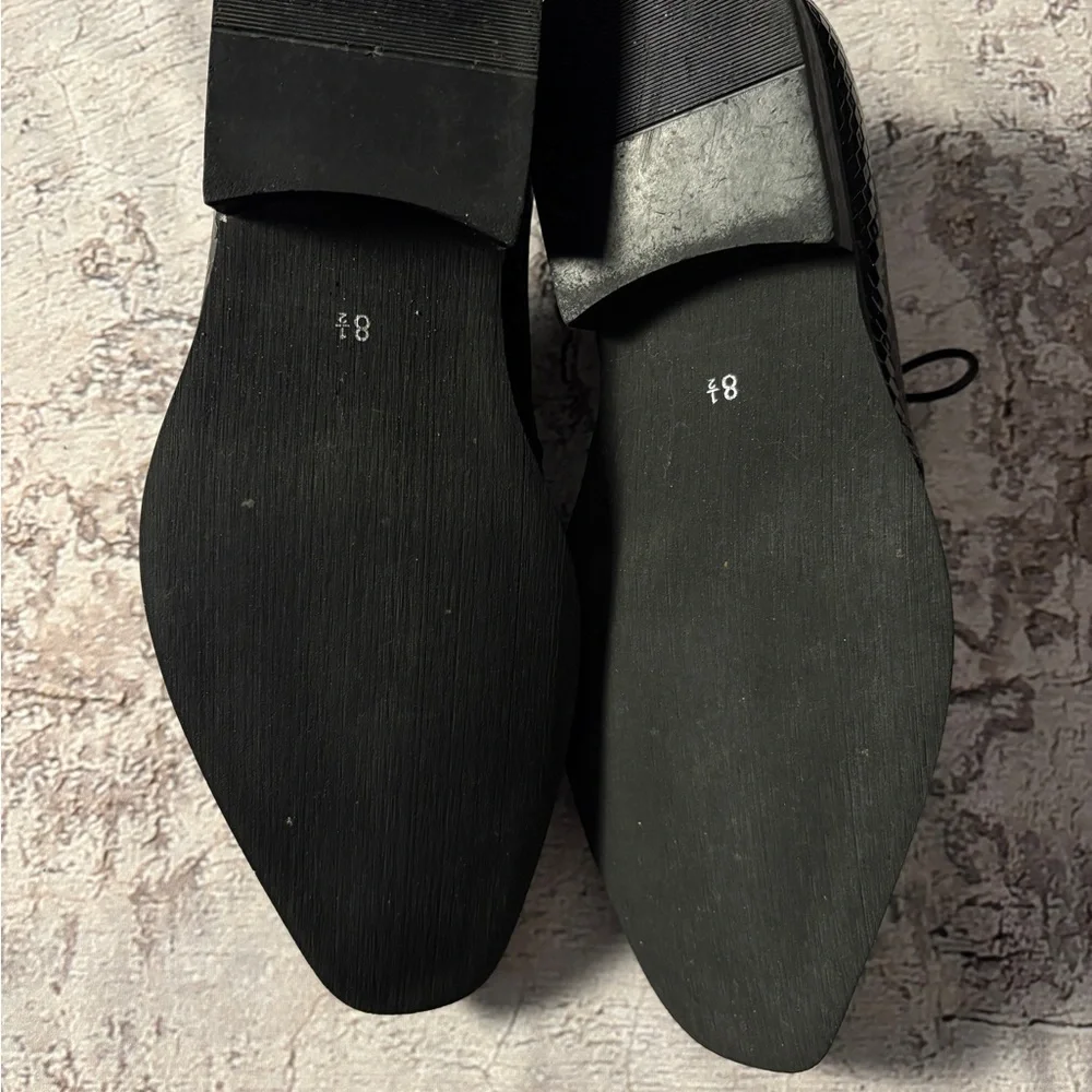 UV Signature Men’s Black Dress Shoes, Size 8.5